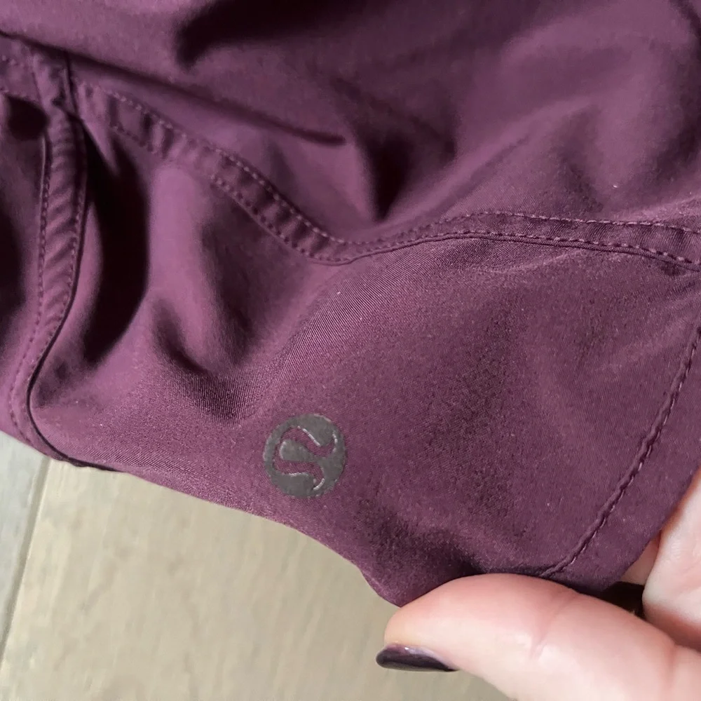 lululemon athletica Goodnight Plum Track That High-Rise Lined Short 3" - Picture 10 of 10